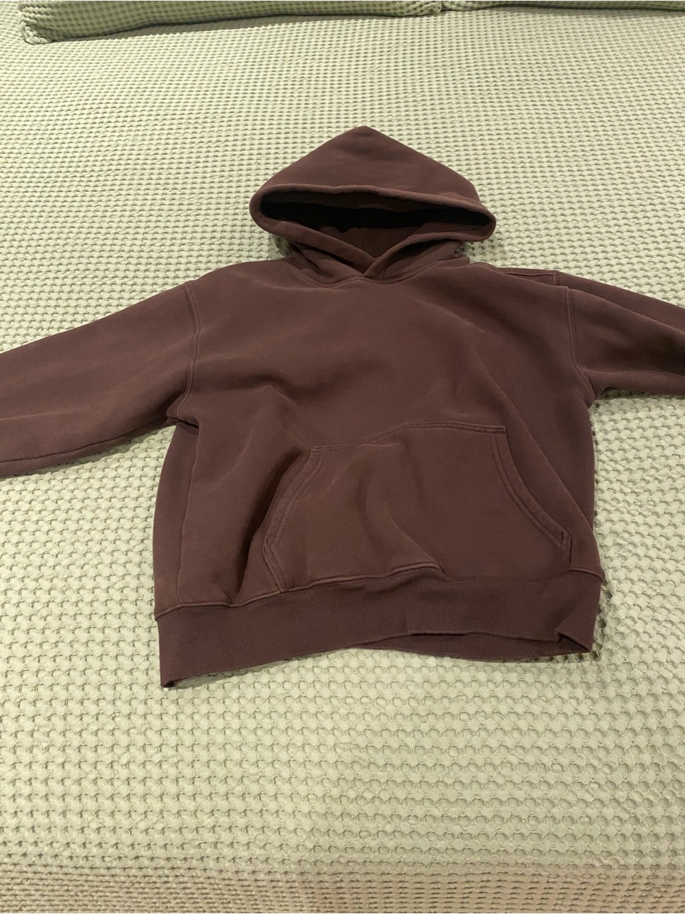 Aritzia Mocha Brown Logo Hoodie